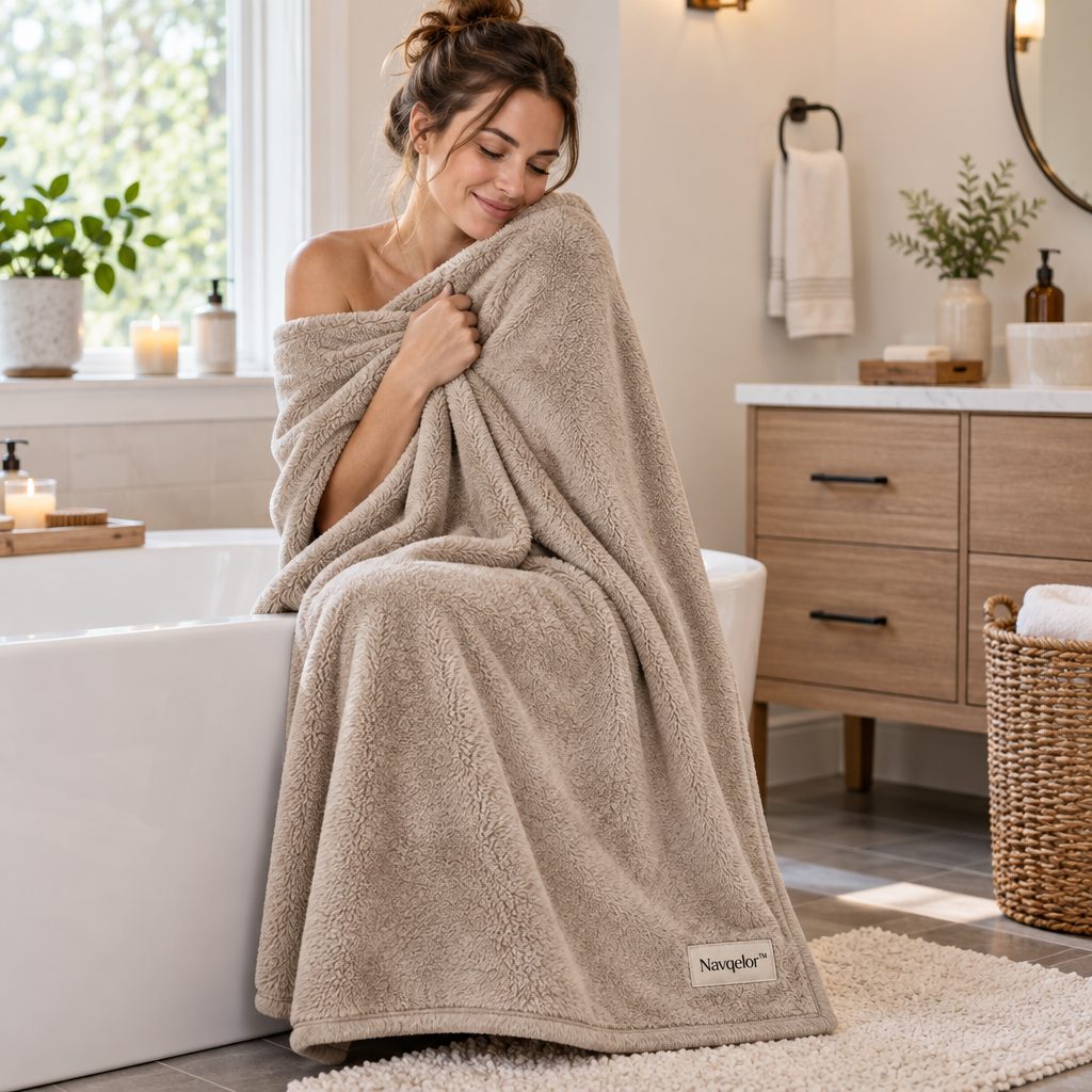 Navqelor™ Plush Bed-End Throw Blanket image 4