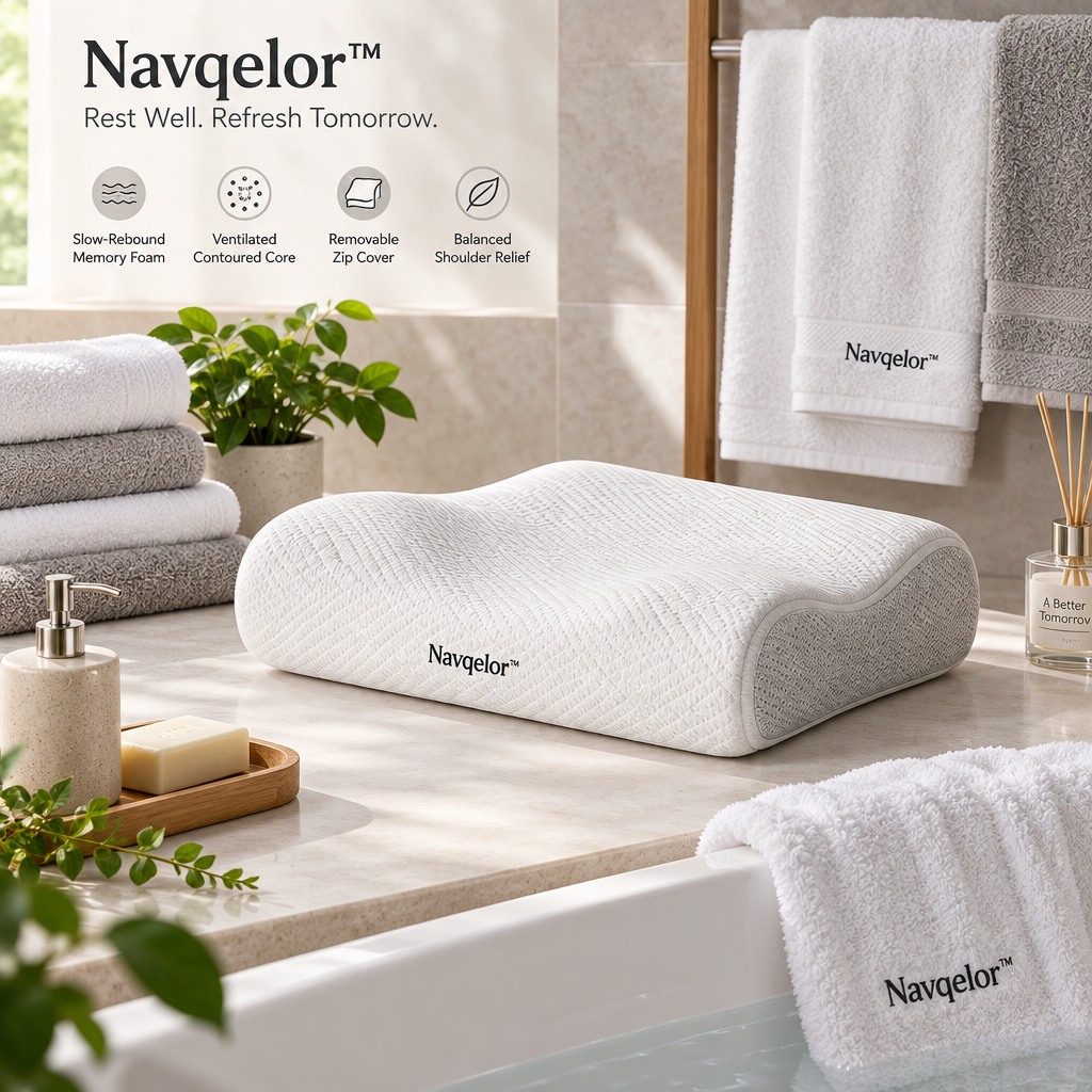 Navqelor™ Slow-Rebound Memory Foam Pillow image 6