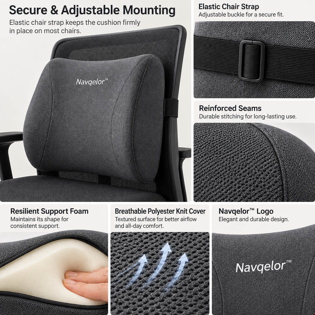 Navqelor™ Thick Lumbar Support Cushion image 3