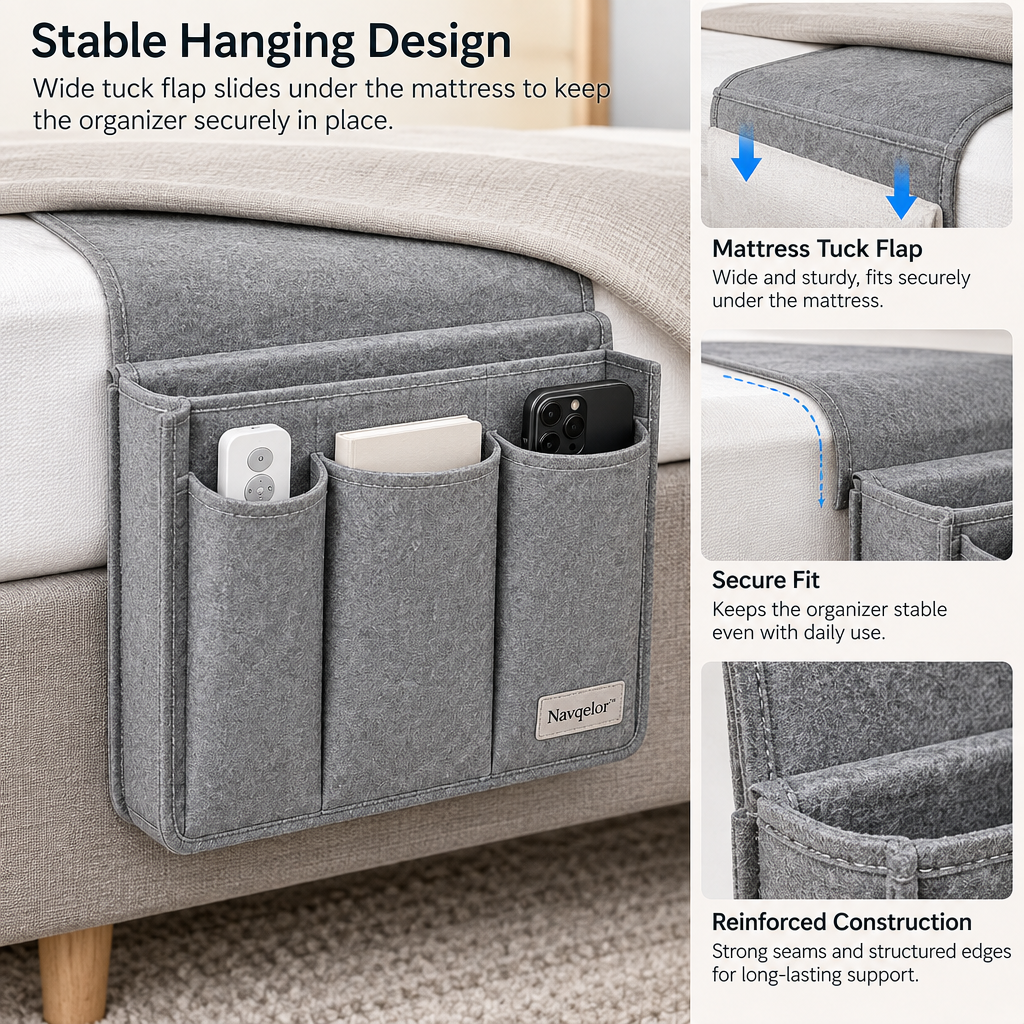 Navqelor™ Bedside Hanging Organizer image 3