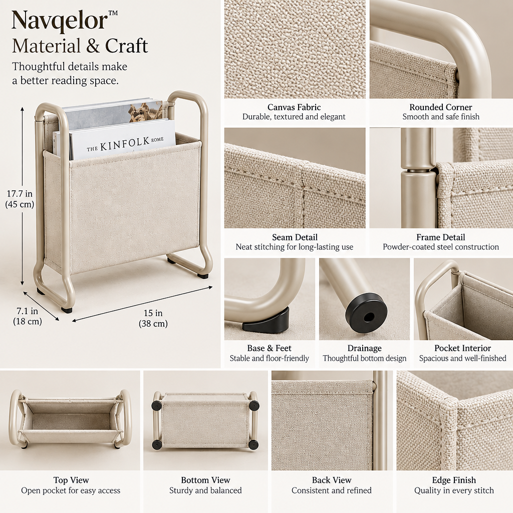 Navqelor™ Bedside Magazine Rack image 5