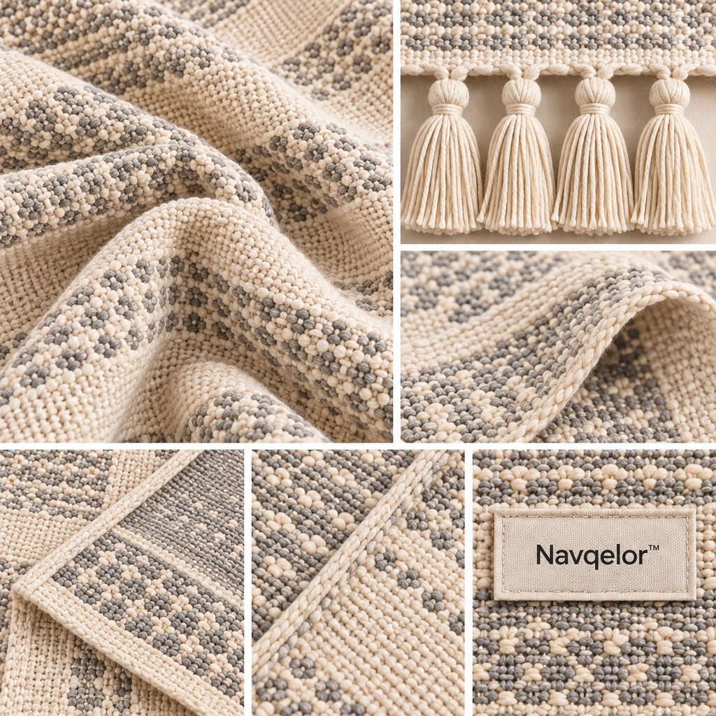 Navqelor™ Woven Tassel Decorative Throw image 5