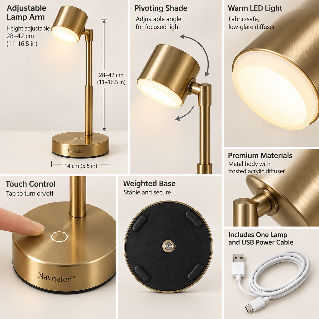 Navqelor™ Adjustable Bedside Reading Lamp image 3