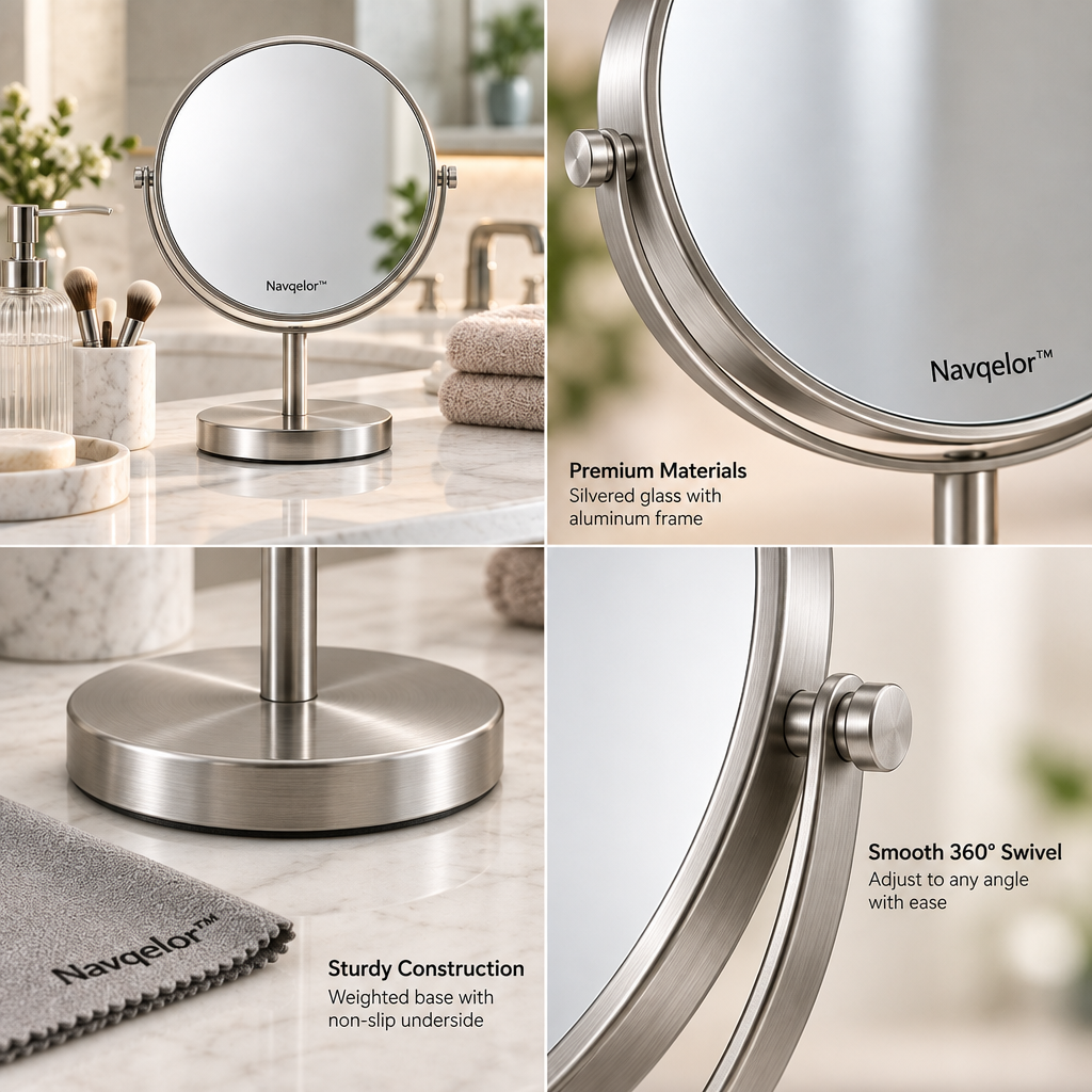 Navqelor™ Rotating Desktop Vanity Mirror image 5