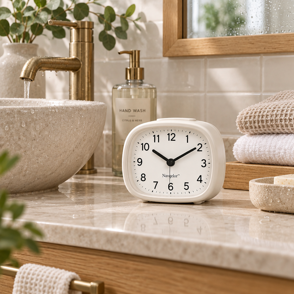 Navqelor™ Silent Bedside Alarm Clock image 1
